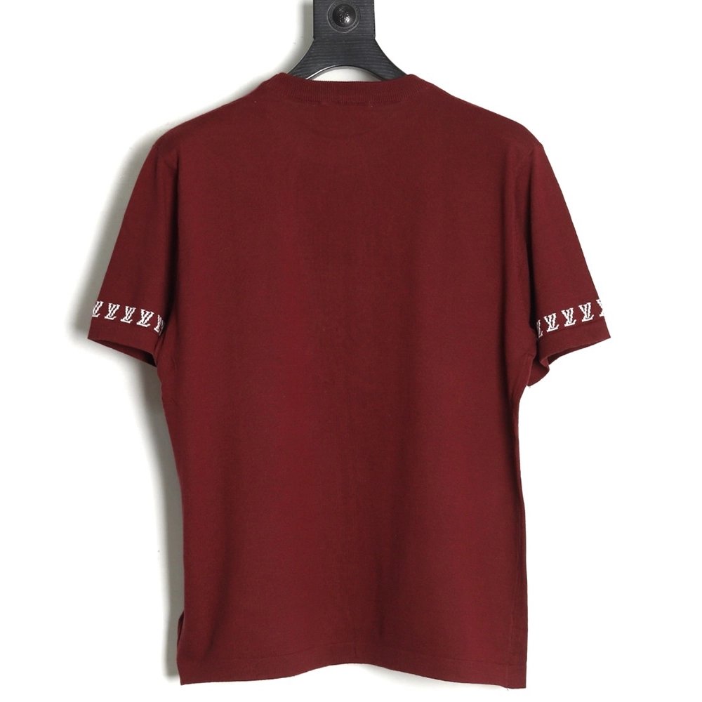 Louis Vuitton jacquard lettering logo short sleeves,Louis Vuitton