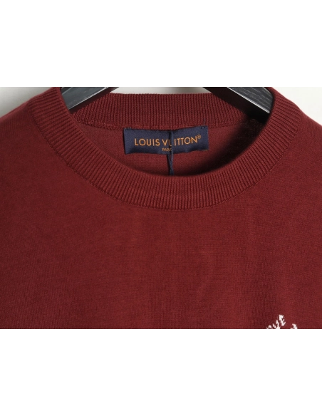 Louis Vuitton jacquard lettering logo short sleeves,Louis Vuitton