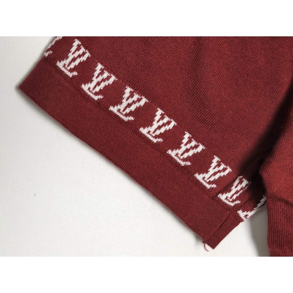 Louis Vuitton jacquard lettering logo short sleeves,Louis Vuitton