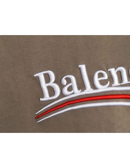 Balenciaga Washed Coke Embroidery Stir-fried Color Ripped Short Sleeve T-Shirt,Balenciaga