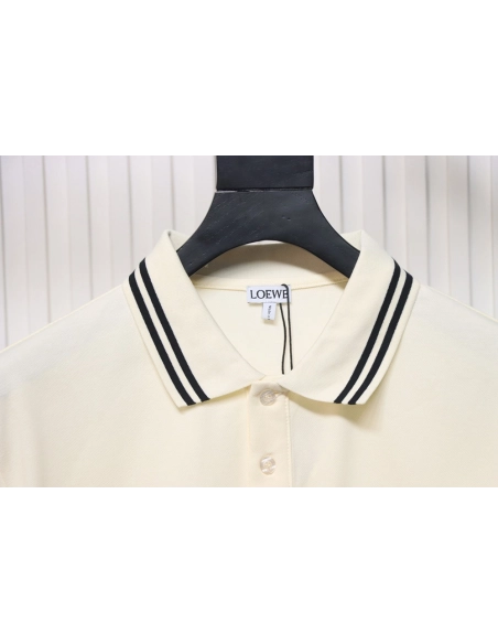 Loewe Pocket Colorful Embroidery Polo Short Sleeve,Loewe T Shirt,Tshirt,APPAREL