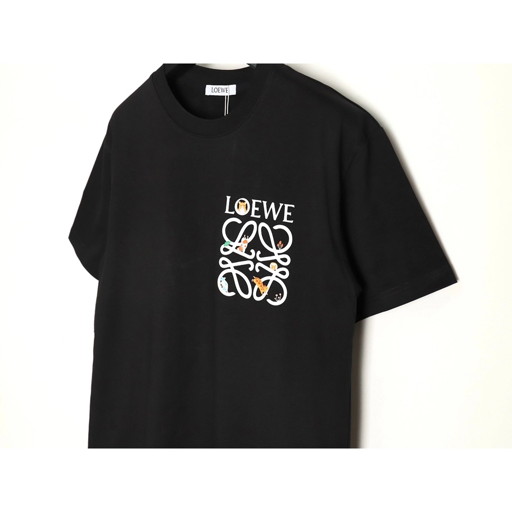 Loewe chest printed logo short sleeves,Loewe T Shirt,Tshirt,APPAREL