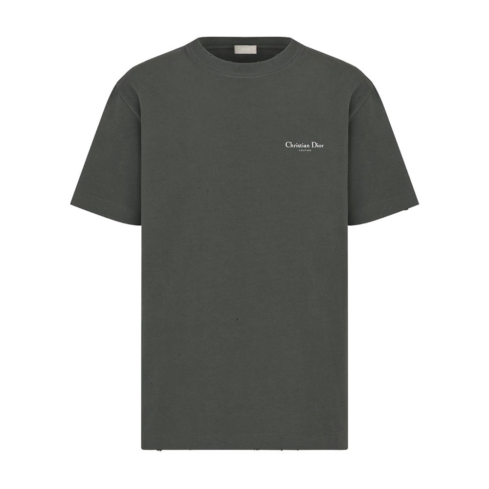 Dior lily of the valley slogan print T-shirt,Dior