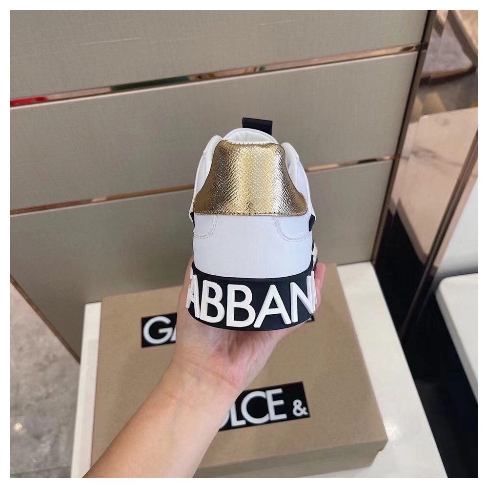 Dolce Gabbana Mens White Custom 2.Zero Sneakers