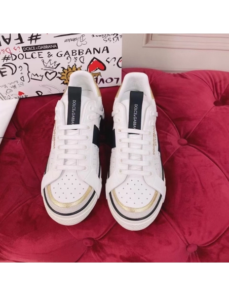 Dolce Gabbana Womens Custom 2.Zero Sneakers White/Black