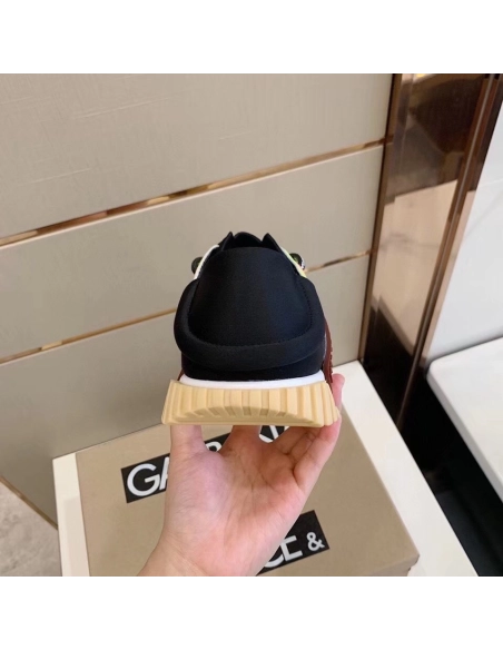 Dolce Gabbana Womens NS1 Slip-on Sneakers Grey/Yellow