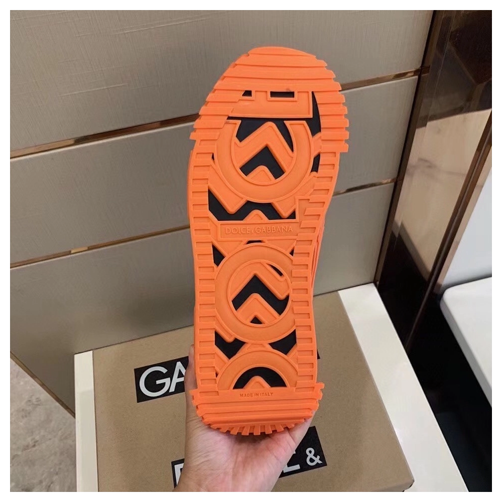 Dolce Gabbana Womens NS1 Slip-on Sneakers Orange/Green