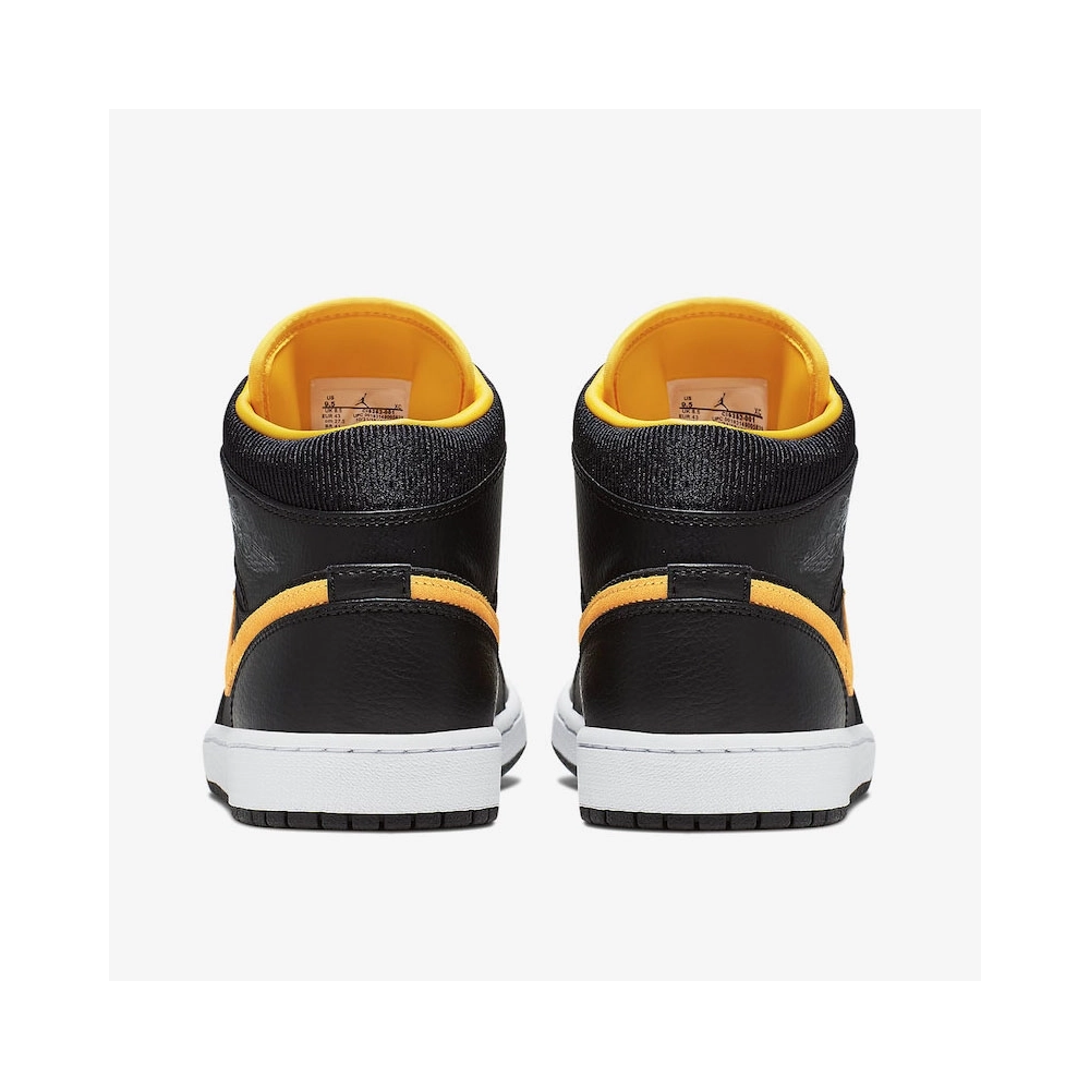 AIR JORDAN 1 MID SE BLACK GOLD CI9352 001,AIR JORDAN 1 MID,Air Jordan