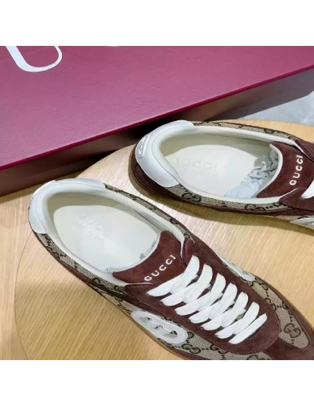 Casual Luxury Footwear,Dark Brown Sneakers,Men's Suede Sneakers