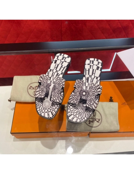 Hermes flat slides summer shoes_1