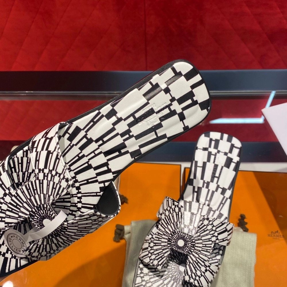 Hermes flat slides summer shoes_1