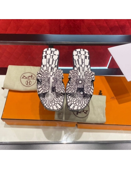Hermes flat slides summer shoes_1