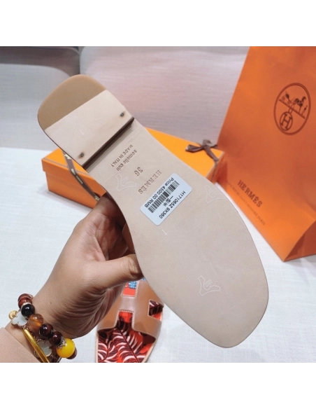 Hermes flat slides summer shoes_11