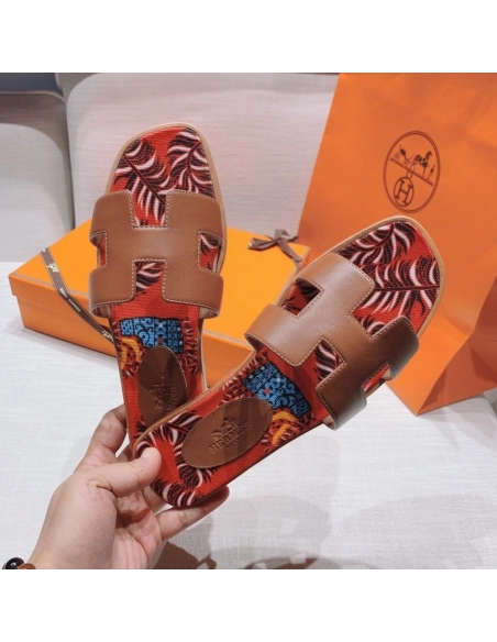 Hermes flat slides summer shoes_11
