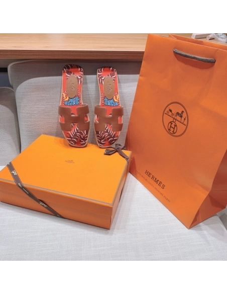 Hermes flat slides summer shoes_11