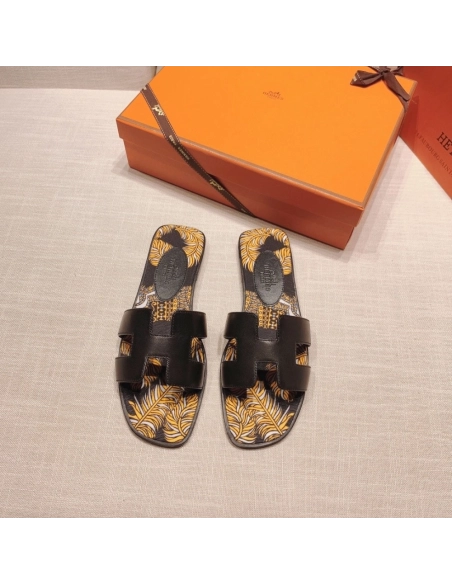 Hermes flat slides summer shoes_12