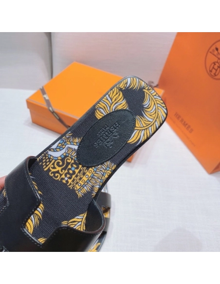Hermes flat slides summer shoes_12