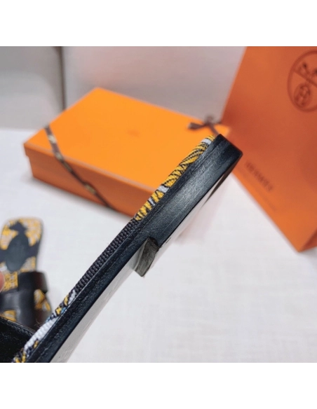Hermes flat slides summer shoes_12