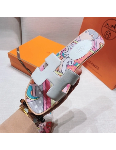 Hermes flat slides summer shoes_13