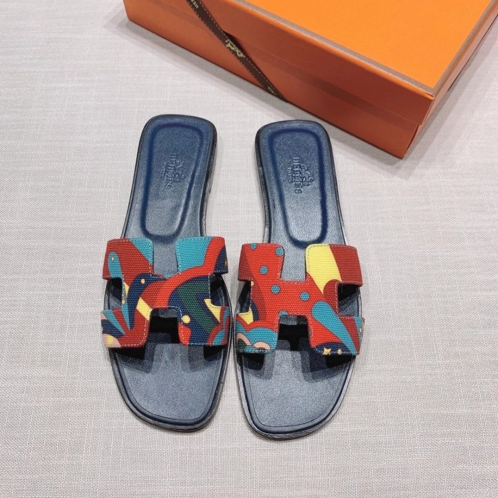 Hermes flat slides summer shoes_15