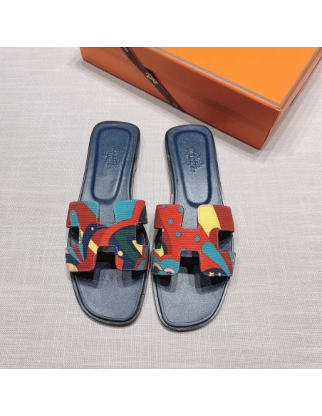 Hermes flat slides summer shoes_15
