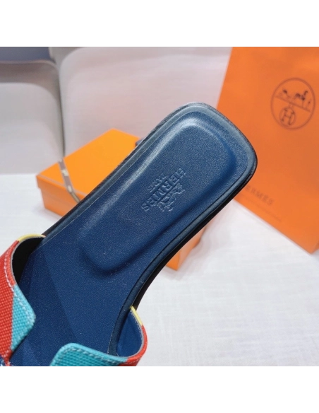 Hermes flat slides summer shoes_15
