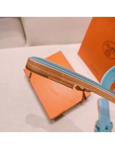 Hermes flat slides summer shoes_16