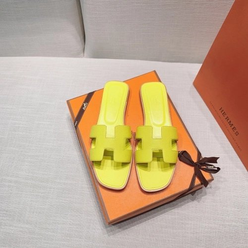 Hermes flat slides summer shoes_18