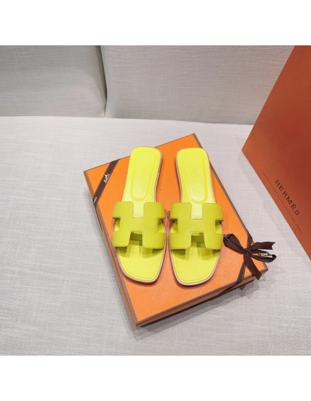 Hermes flat slides summer shoes_18