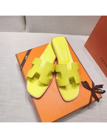 Hermes flat slides summer shoes_18