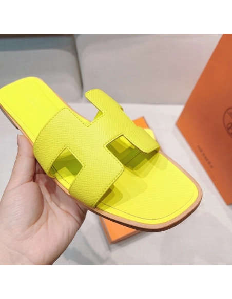 Hermes flat slides summer shoes_18