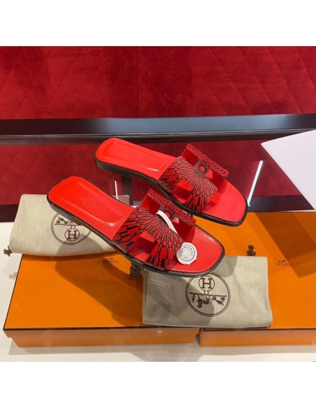 Hermes flat slides summer shoes_2