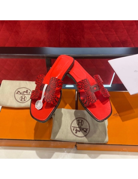 Hermes flat slides summer shoes_2