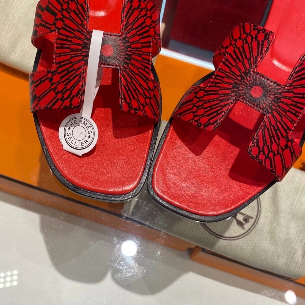Hermes flat slides summer shoes_2