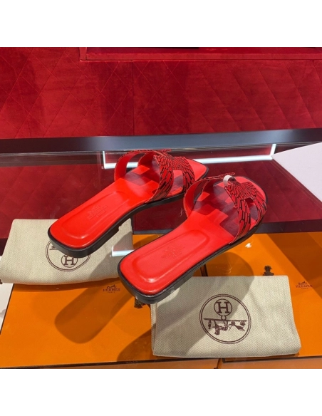 Hermes flat slides summer shoes_2