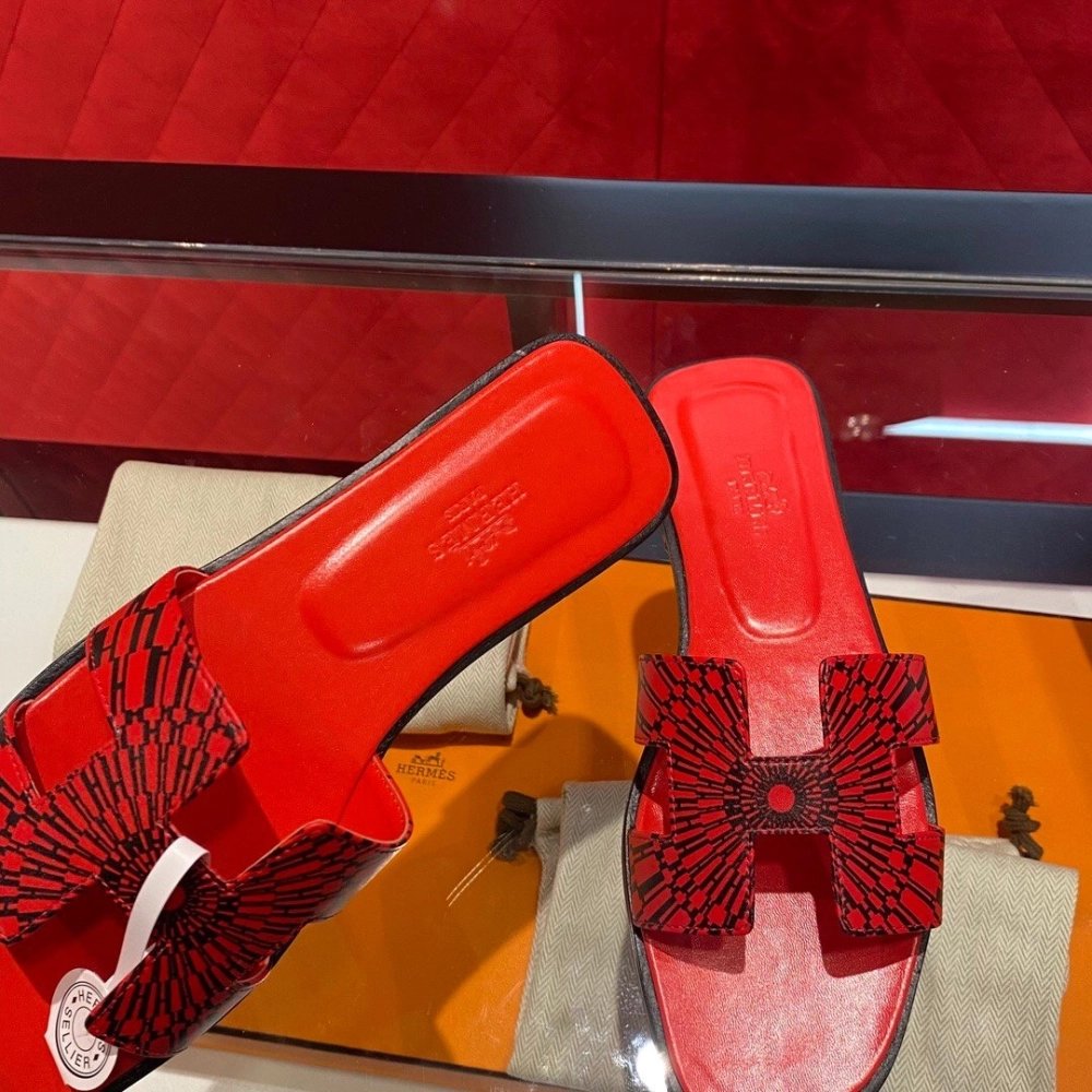 Hermes flat slides summer shoes_2