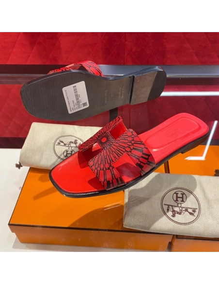 Hermes flat slides summer shoes_2