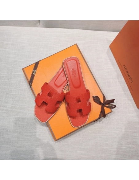 Hermes flat slides summer shoes_21