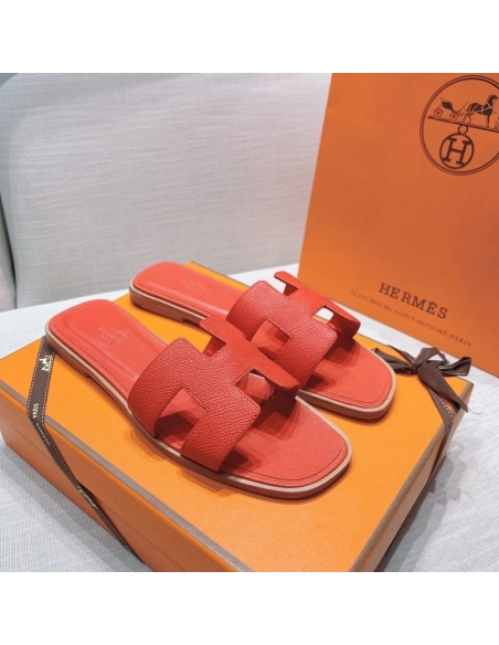 Hermes flat slides summer shoes_21