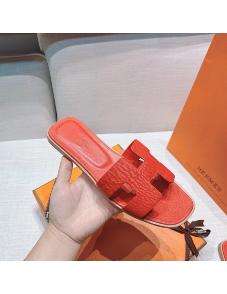 Hermes flat slides summer shoes_21