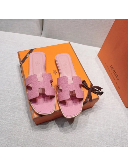 Hermes flat slides summer shoes_22