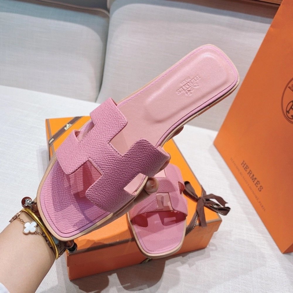 Hermes flat slides summer shoes_22