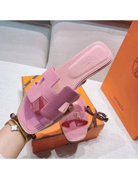 Hermes flat slides summer shoes_22