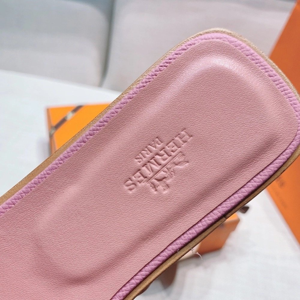 Hermes flat slides summer shoes_22