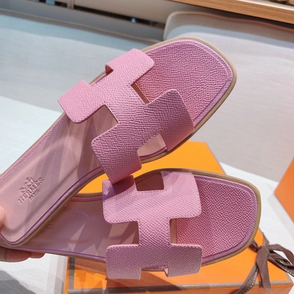 Hermes flat slides summer shoes_22