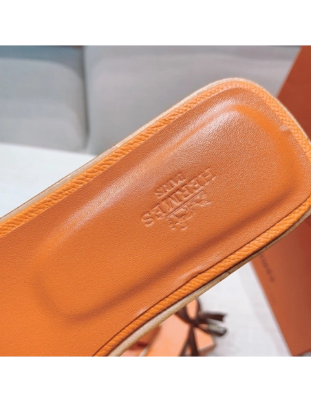 Hermes flat slides summer shoes_23