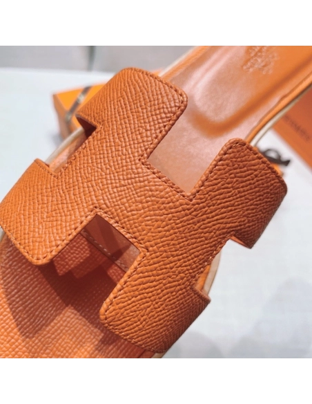 Hermes flat slides summer shoes_23