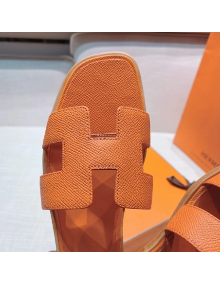 Hermes flat slides summer shoes_23