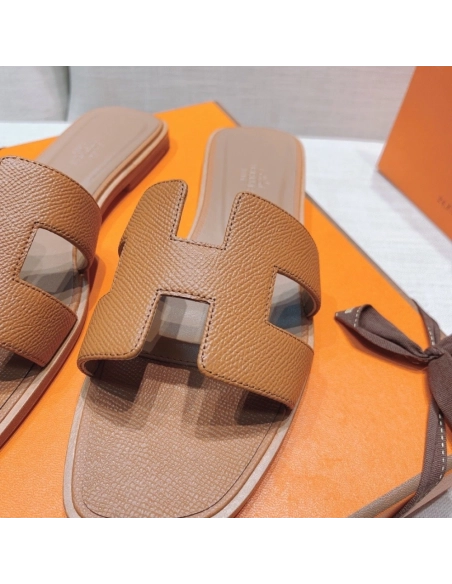 Hermes flat slides summer shoes_24