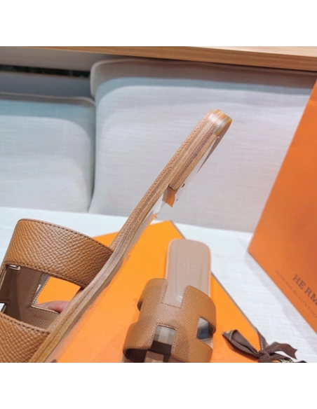 Hermes flat slides summer shoes_24